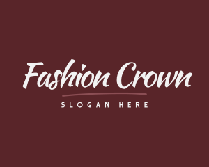 Retro Fashion Brand logo design