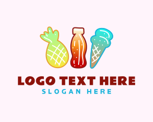 Pineapple - Sweet jelly Gummies logo design