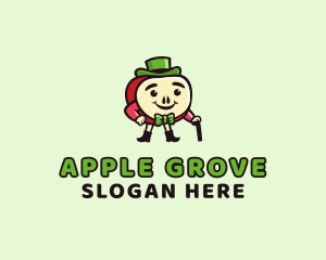 Apple Gentleman Hatter logo design