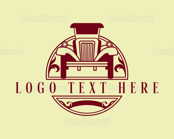 Retro Car Vehicle Logo