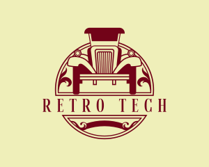 Retro Car Vehicle logo design