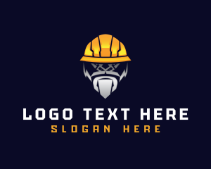 Strong - Gorilla Construction Builder logo design