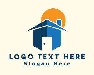 Roofing - House Apartment Property logo design