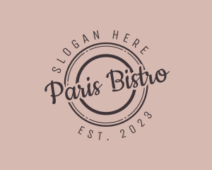 Cursive Bistro Diner logo design