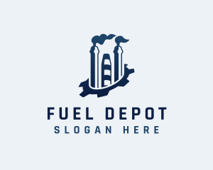 Gasoline - Petroleum Oil Refinery logo design