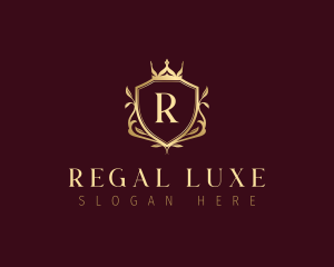Crown Regal Shield logo design