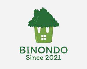 Natural - Organic Brocolli Grocery logo design