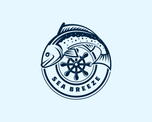 Trout Fishing Market  logo design