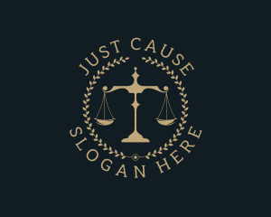 Legal Justice Scale logo design