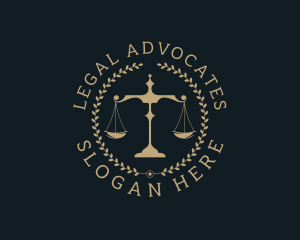 Legal Justice Scale logo design