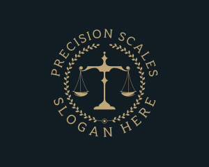 Legal Justice Scale logo design