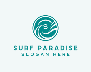 Surfing Waves Resort logo design