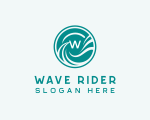Surfer - Surfing Waves Resort logo design