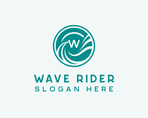 Surf - Surfing Waves Resort logo design