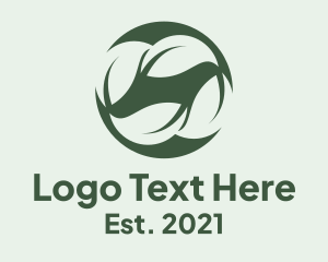 Teahouse - Healthy Leaf Drink logo design
