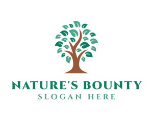 Natural Farm Tree logo design