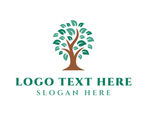 Natural Farm Tree Logo