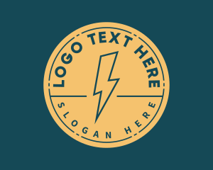 Charging - Minimalist Electric Lightning logo design