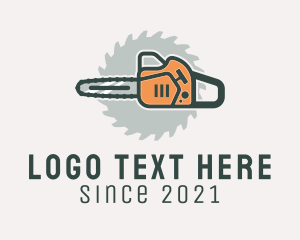 Lumber Jack - Chainsaw Hardware Tool logo design