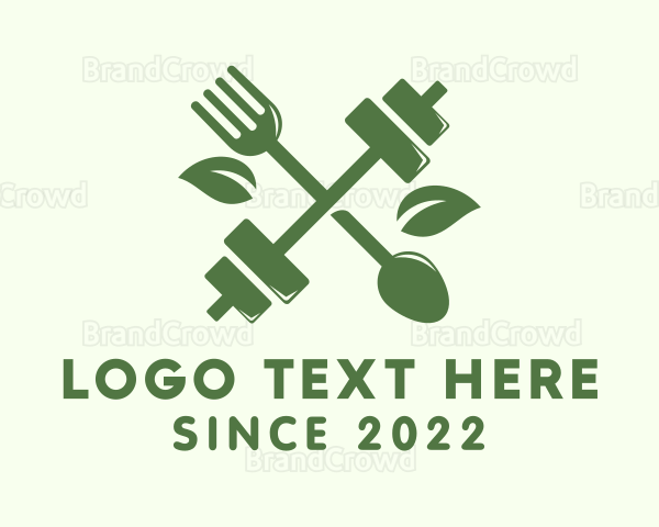 Fork Nutritionist Barbell Logo