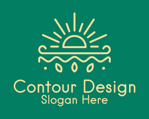 Yellow Sun Nature Organics logo design