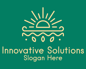 Yellow Sun Nature Organics logo design