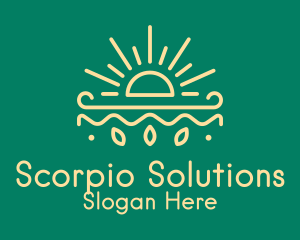 Yellow Sun Nature Organics logo design