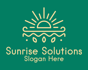 Sun - Yellow Sun Nature Organics logo design