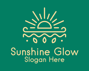 Sunlight - Yellow Sun Nature Organics logo design