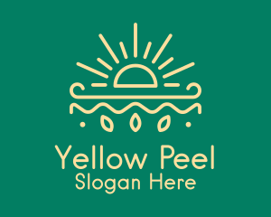 Yellow Sun Nature Organics logo design