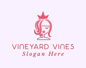 Grape Winery Queen  logo design