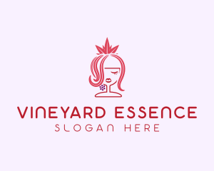 Grape Winery Queen  logo design