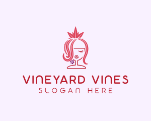 Grape Winery Queen  logo design