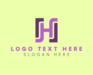 Stroke - Architect Builder Letter H logo design