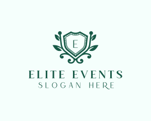 Events - Royal Wreath Shield logo design