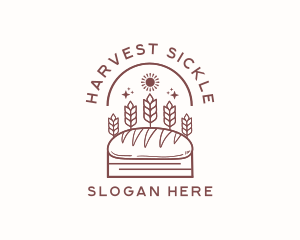 Baked Wheat Bread logo design