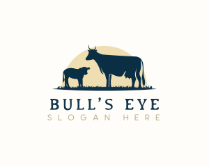 Cow Bull Calf logo design