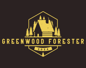 Cabin Forest Lodge logo design