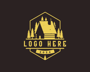 Emblem - Cabin Forest Lodge logo design