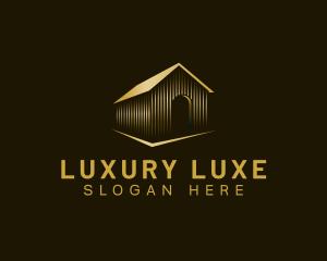 Luxury House Real Estate logo design