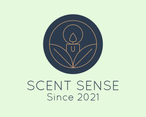 Natural Scented Candle logo design