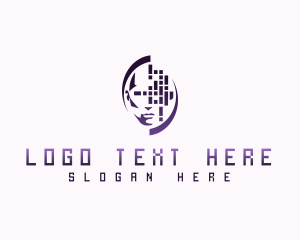 Technology Artificial Intelligence Cyber logo design