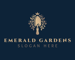 Gold Trowel Garden logo design