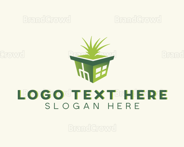 Greenhouse Grass Landscaping Logo