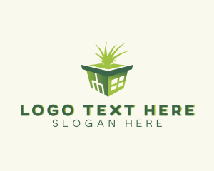 Landscaper - Greenhouse Grass Landscaping logo design