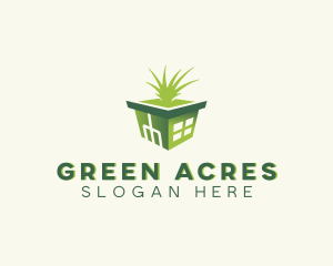 Grass - Greenhouse Grass Landscaping logo design