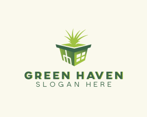 Landscaper - Greenhouse Grass Landscaping logo design