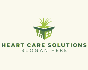 Greenhouse Grass Landscaping logo design