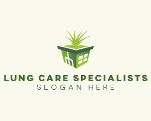 Greenhouse Grass Landscaping logo design