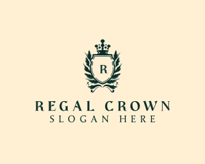 Royalty Crown Shield logo design